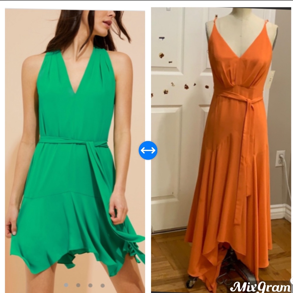New style 2019 Flowy silky georgette dress